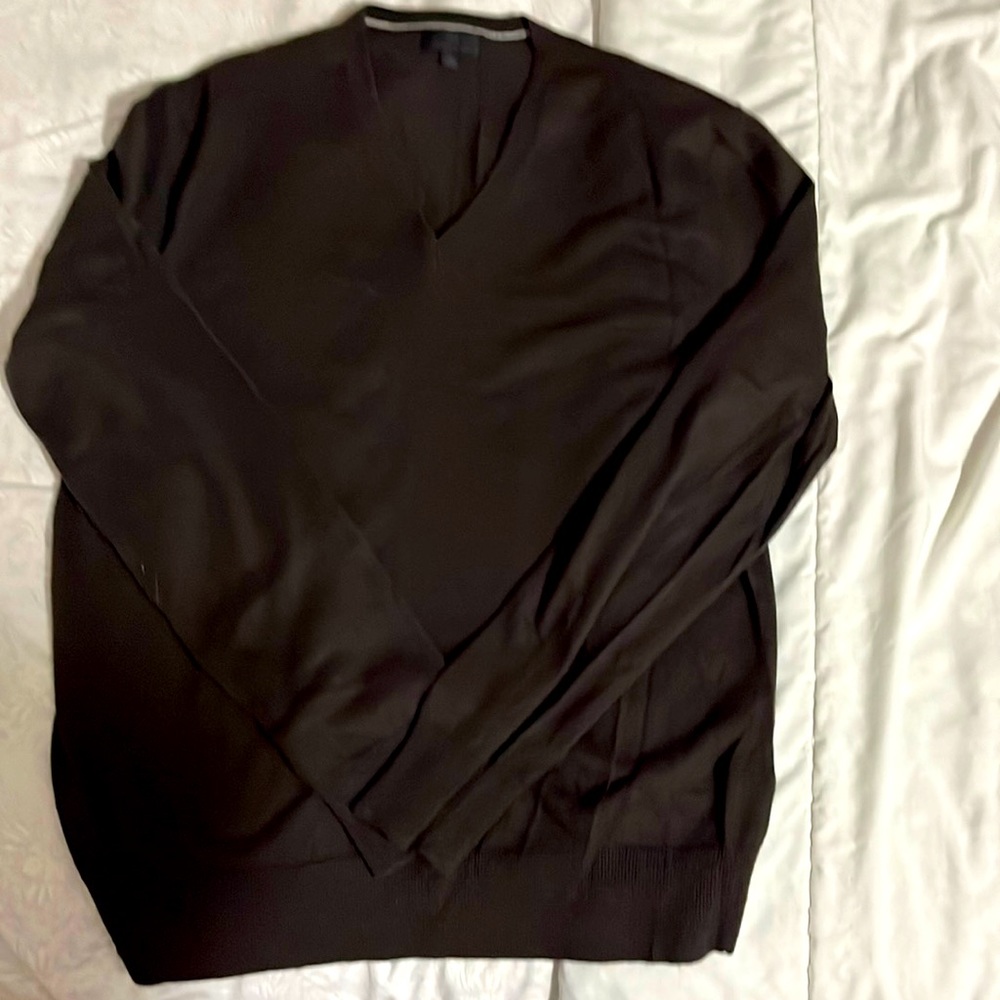 Banana Republic Men’s Cashmere/Silk V Neck Sweater